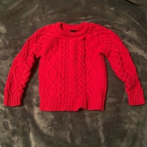 Red Gap Cable-knit sweater